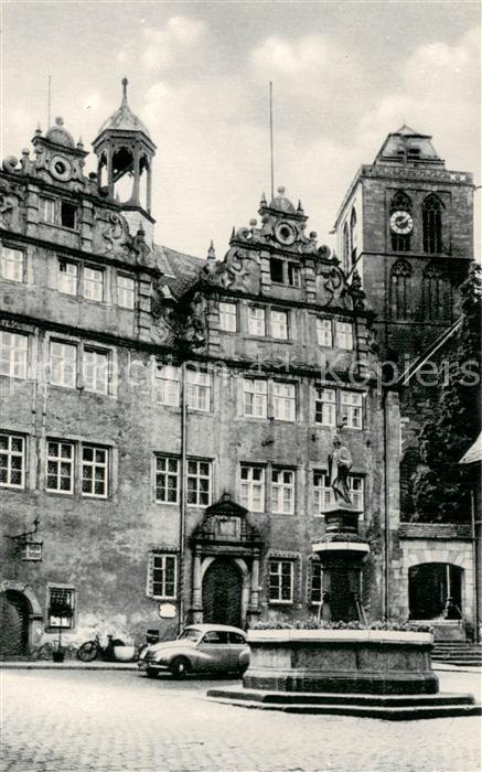 Bad Hersfeld Rathaus mit Lullusbrunnen