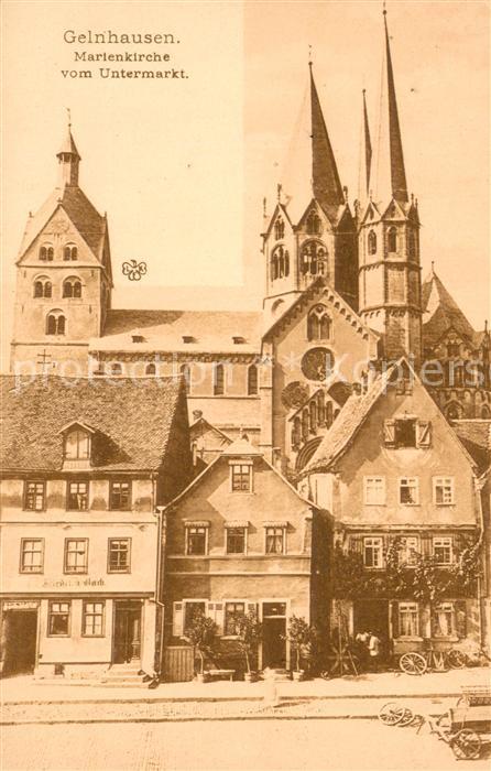 Gelnhausen Marienkirche vom Untermarkt