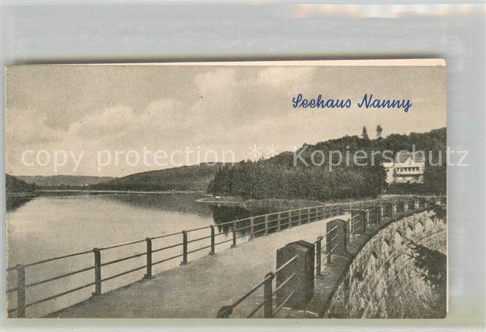 Marienheide Seehaus Nanny Llingese Talsperre Sperrmauer