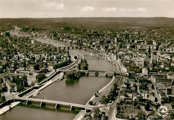 Frankfurt Main Stadtpanorama Blick ueber den Rhein