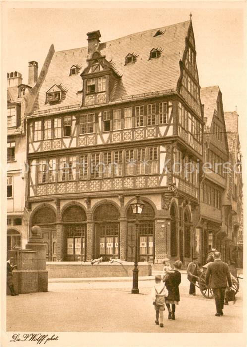 Frankfurt Main Haus zur Goldenen Waage Historisches Gebaeude Altstadt
