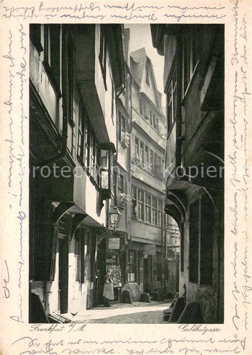 Frankfurt Main Goldhutgasse Altstadt