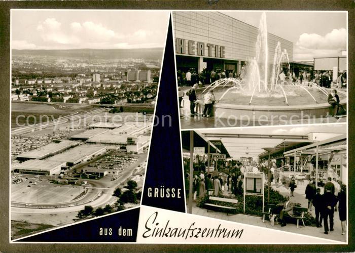 Hoechst Main Einkaufszentrum Hertie Brunnen Fliegeraufnahme