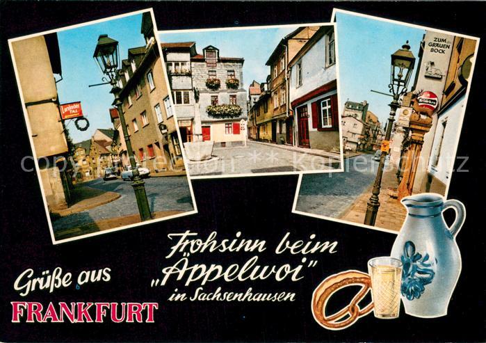 Sachsenhausen Frankfurt Frohsinn beim aeppelwoi Gaststaetten