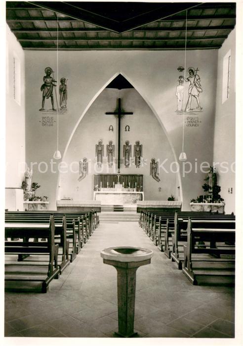 Bad Koenig Odenwald Katholische Kirche St. Johannes der Taeufer erbaut 1928 Inne