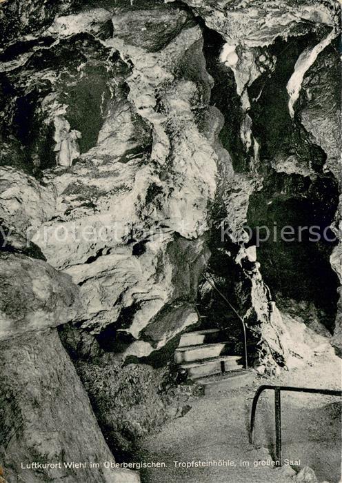 Wiehl Oberbergischer Kreis Grosser Saal Tropfsteinhoehle bei der Waldgaststaette