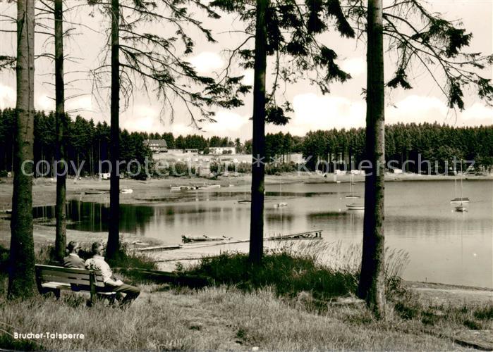 Marienheide Brucher Talsperre Ruhebank am Ufer