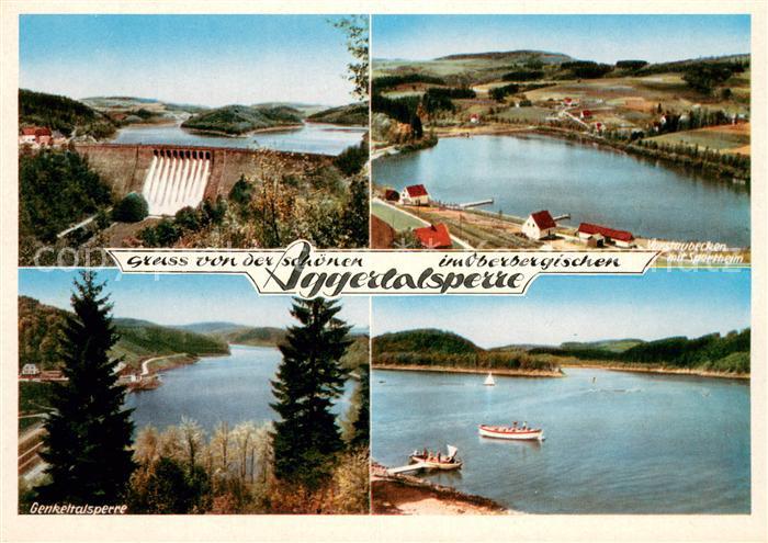 Aggertalsperre Panorama Sperrmauer Vorstaubecken Sportheim Genkeltalsperre