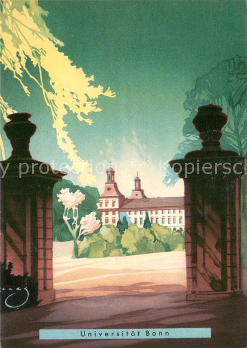 Bonn Rhein Universitaet Wendt Kuenstlerkarte