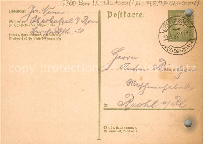 Oberkassel Bonn Korrespondenz