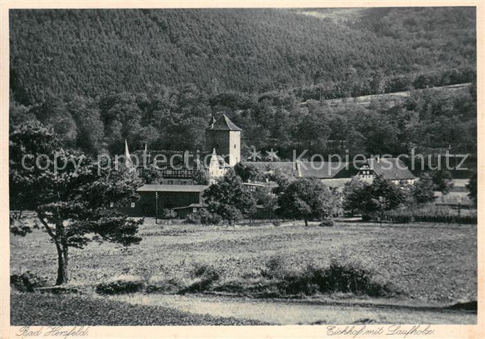 Bad Hersfeld Eichhof mit Laufholz Kupfertiefdruck