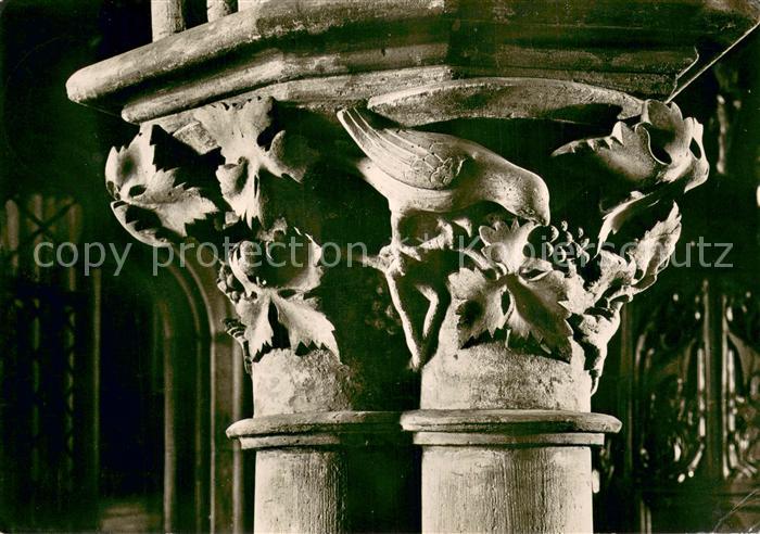Gelnhausen Marienkirche Innenansicht Kapitell am Lettner