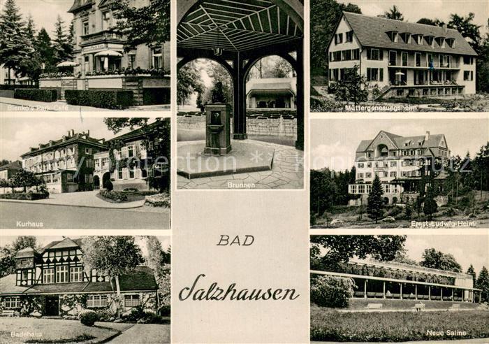 Bad Salzhausen Park Cafe Kurhaus Brunnen Badehaus Muettergenesungsheim Ernst Lud