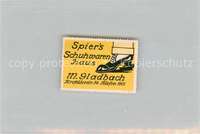 MoeNCHENGLADBACH NRW Spiers Schuhwarenhaus Briefmarke