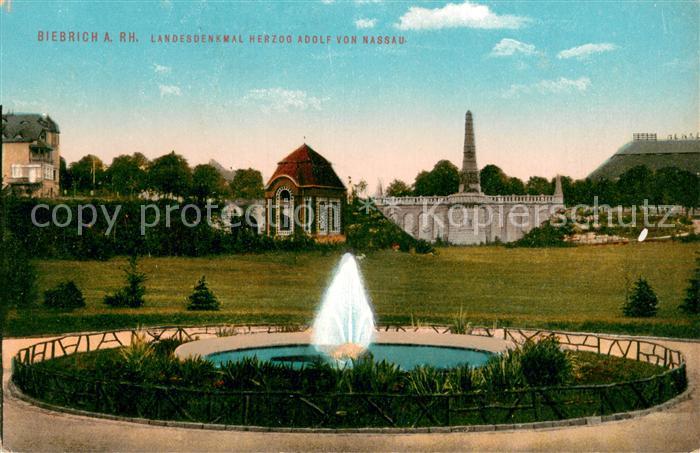 Biebrich Wiesbaden Landesdenkmal Herzog Adolf von Nassau