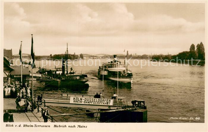 Biebrich Wiesbaden Anlegestelle Dampfschiffe