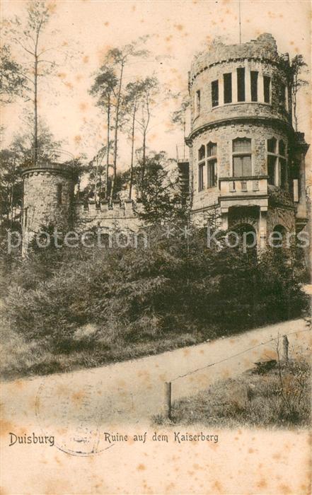 Duisburg Ruhr Ruine auf dem Kaiserberg
