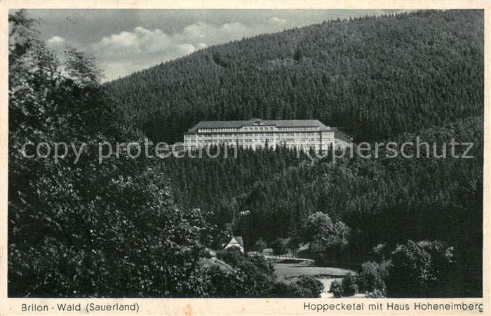 Brilon Hochsauerlandkreis NRW Hoppecketal mit Haus Hoheneimberg