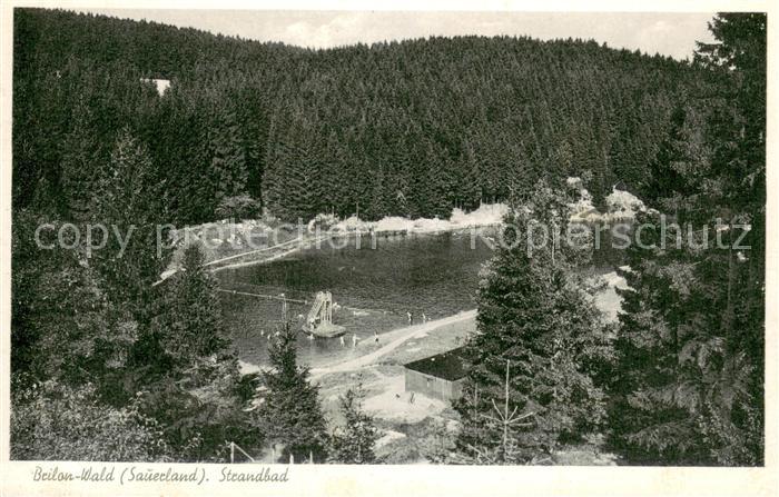 Brilon Hochsauerlandkreis NRW Standbad im Brilon- Wald