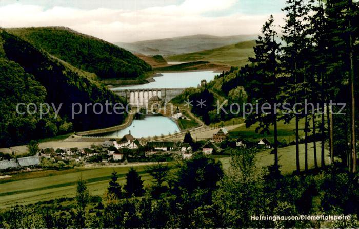 Helminghausen Diemeltalsperre Totalansicht