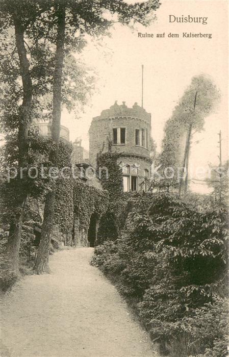 Duisburg Ruhr Ruine auf dem Kaiserberg