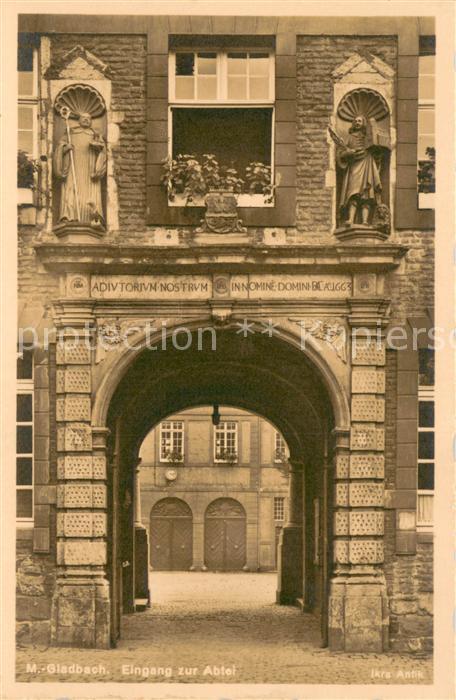 MoeNCHENGLADBACH NRW Eingang zur Abtei