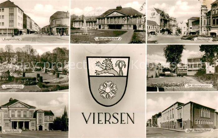 Viersen Stadthalle Bahnhof Evgl. Vereinshaus Neumarkt Stadtgarten