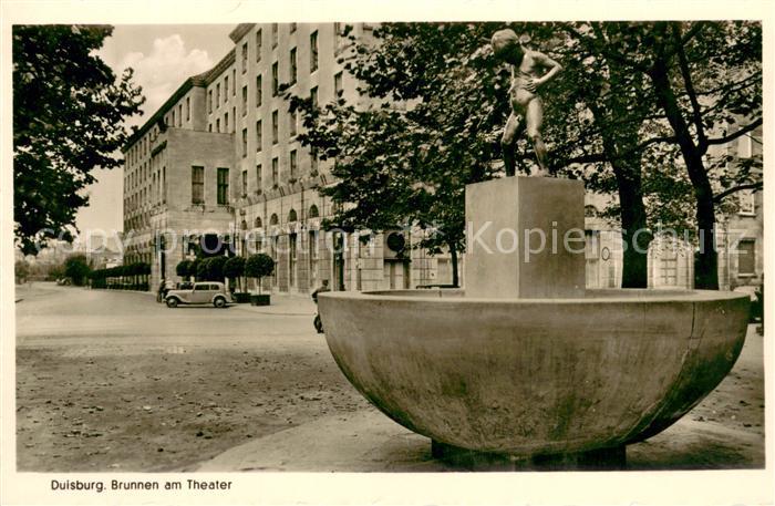 Duisburg Ruhr Brunnen am Theater