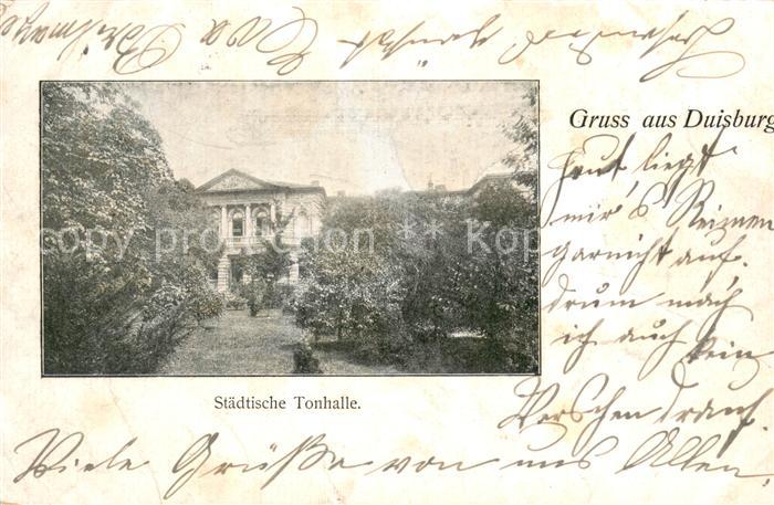 Duisburg Ruhr Staedtische Tonhalle