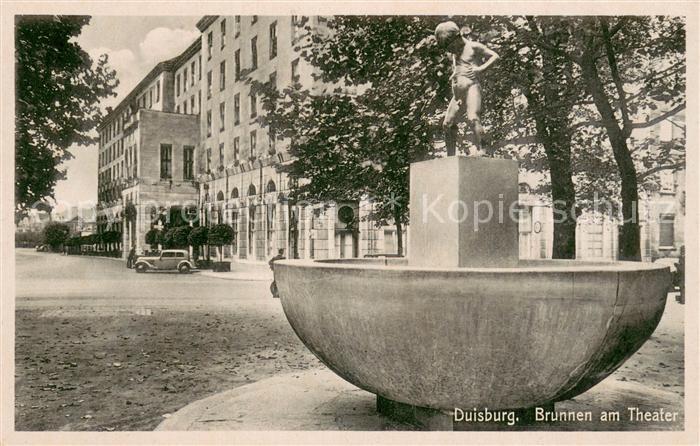 Duisburg Ruhr Brunnen am Theater