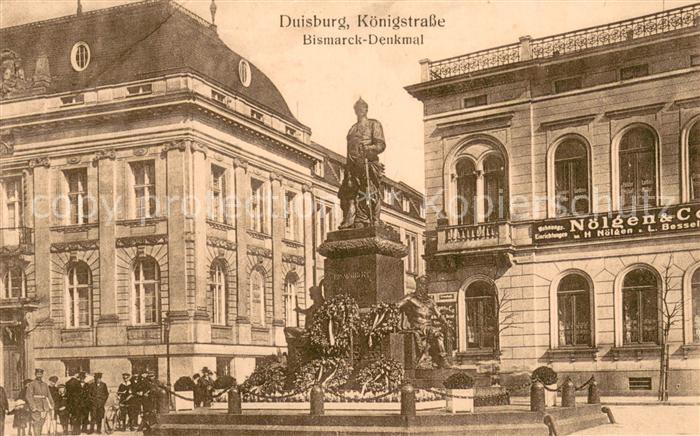 Duisburg Ruhr Koenigsstrasse Bismarck- Denkmal