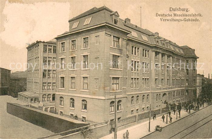 Duisburg Ruhr Deutsche Maschinenfabrik Verwaltungsgebaeude