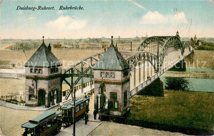 Duisburg Ruhrort Ruhrbruecke Strassenbahn