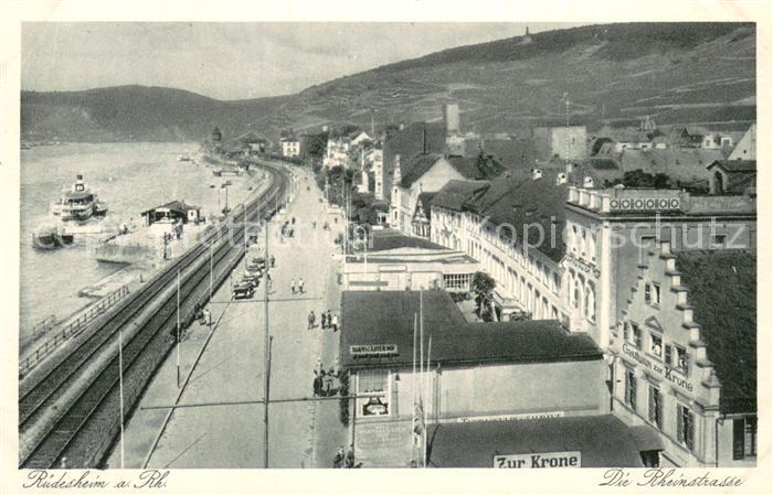 Ruedesheim am Rhein Rheinstrasse Gasthaus Zur Krone