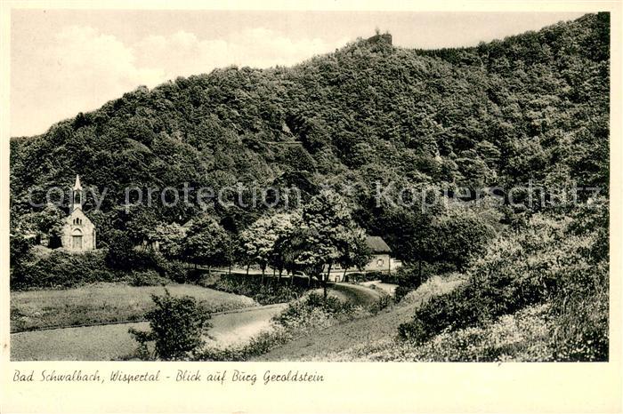 Bad Schwalbach Wispertal Burg Geroldstein