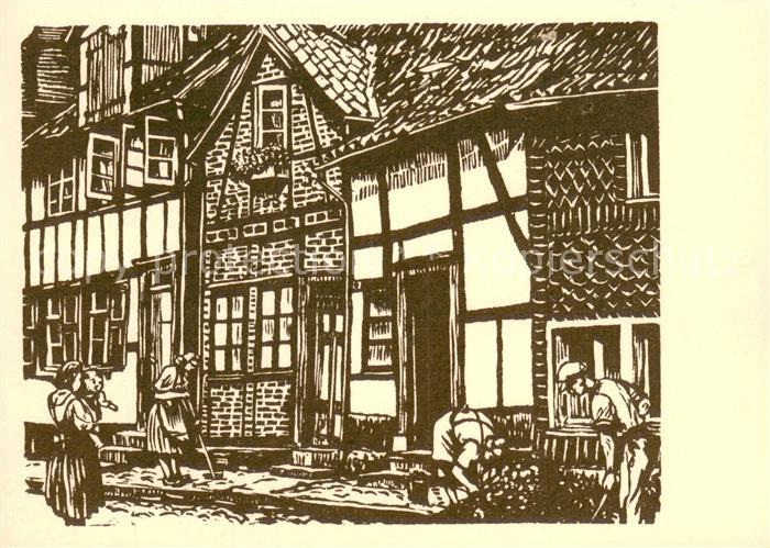 Hagen Westfalen Langen Riege Kunstkarte R.Hilker