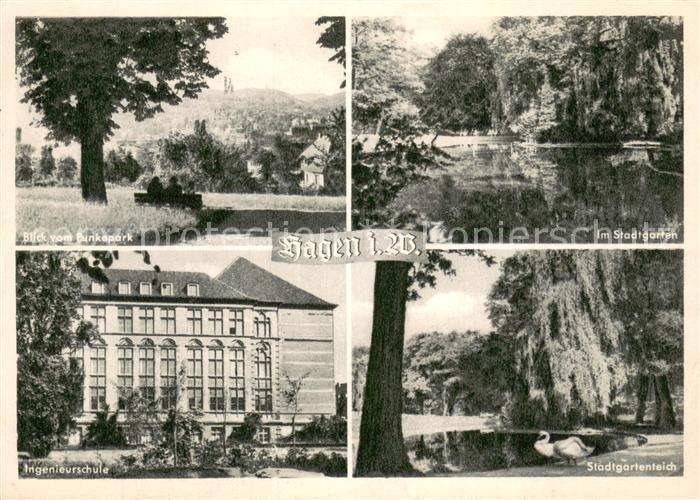 Hagen Westfalen Ingenieurschule Stadtgartenteich