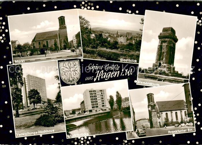 Hagen Westfalen Bismarckturm Markt Bruecke