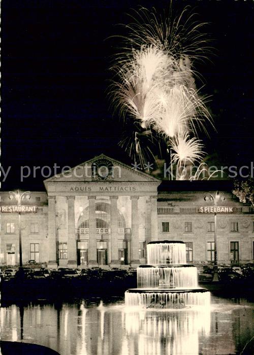 Wiesbaden Kurhaus mit Feuerwerk