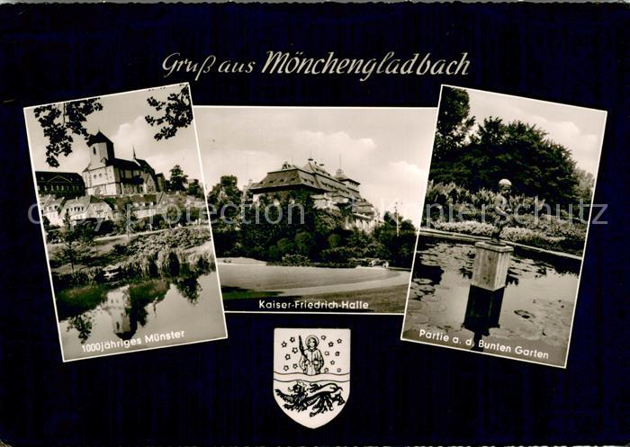 MoeNCHENGLADBACH NRW Muenster Kaiser- Friedrich- Halle Partie a.d. Bunten Garte
