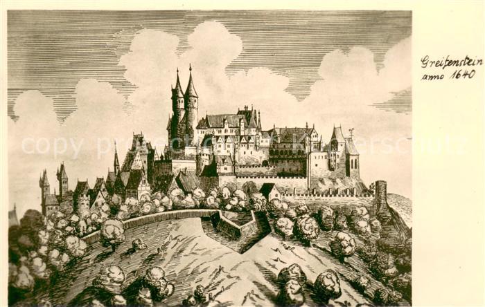 Greifenstein Hessen Schloss Greifenstein im Jahre 1640