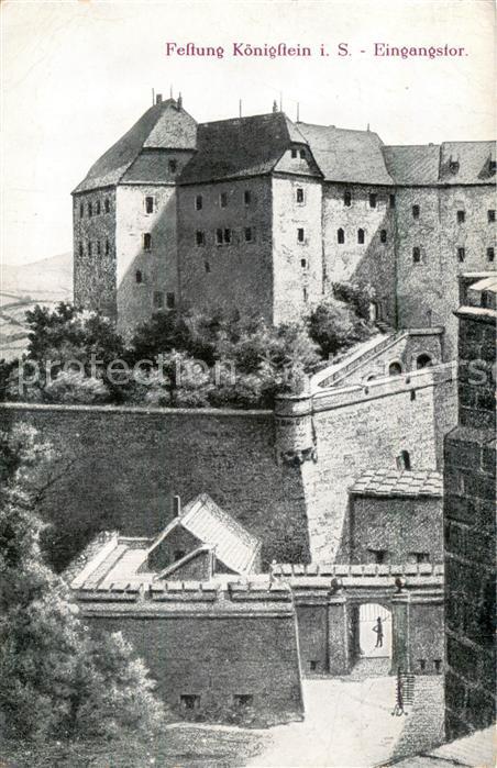 Koenigstein Saechsische Schweiz Festung