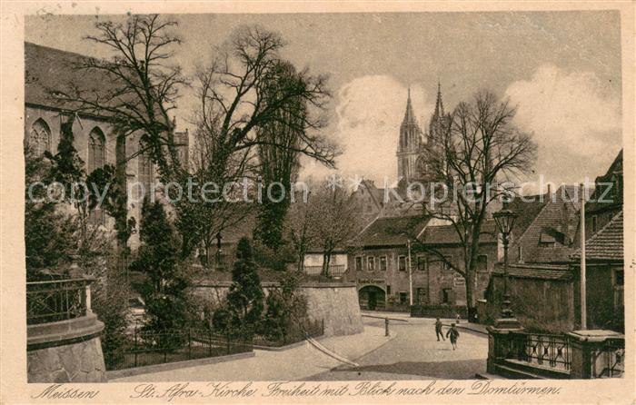 Meissen Elbe Sachsen St. Afra- Kirche Domtuerme