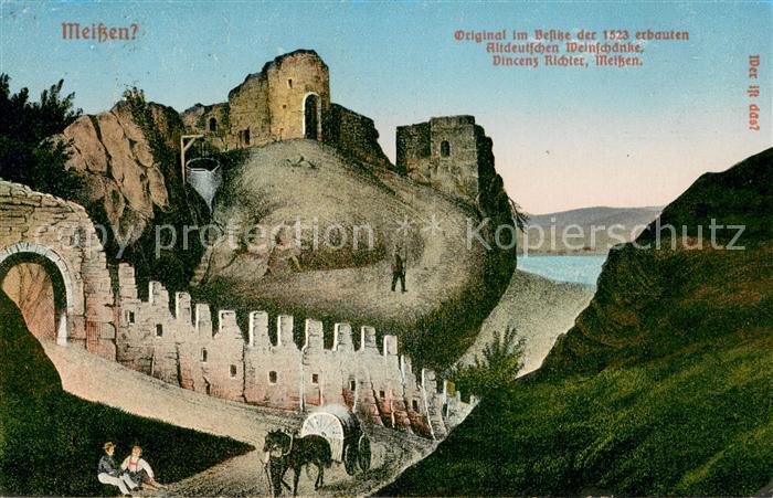 Meissen Elbe Sachsen Gaststaette Altdeutsche Weinschaenke