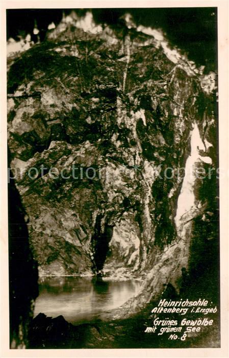 Altenberg Erzgebirge Gruenes Gewoelbe mit gruenen See