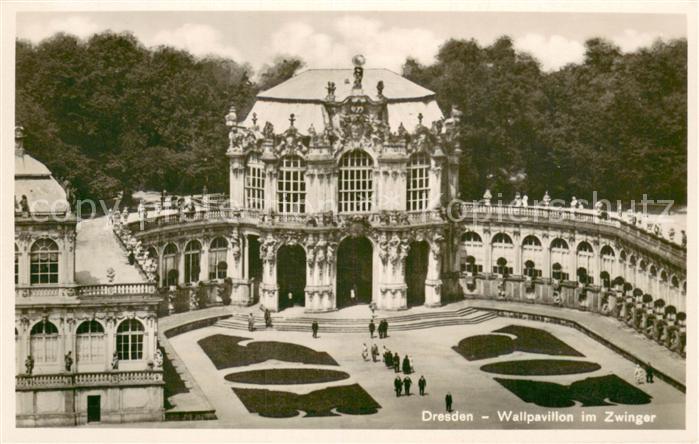 DRESDEN Elbe Wallpavillon im Zwinger