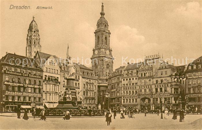 DRESDEN Elbe Altmarkt