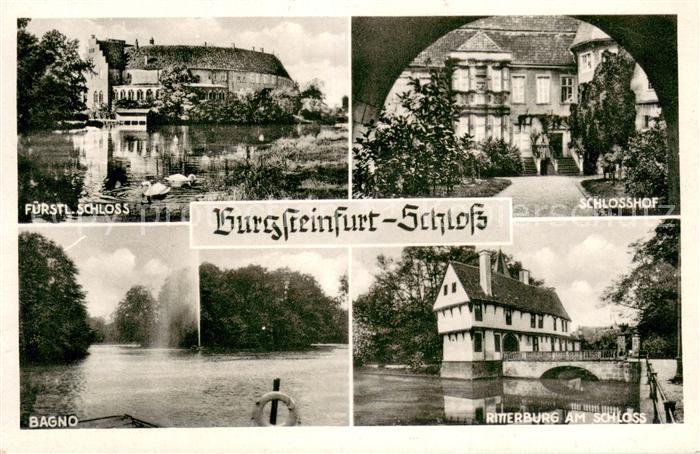 Burgsteinfurt Ritterburg am Schloss Bagno Fuerstl.Schloss Schlosshof