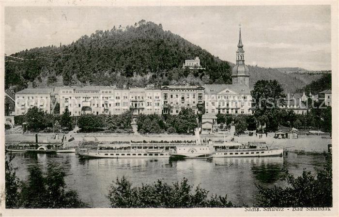 Bad Schandau Teilansicht mit Schiff