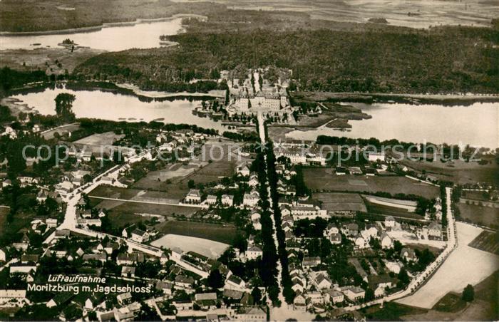Moritzburg Sachsen Fliegeraufnahme mit Jagdschloss